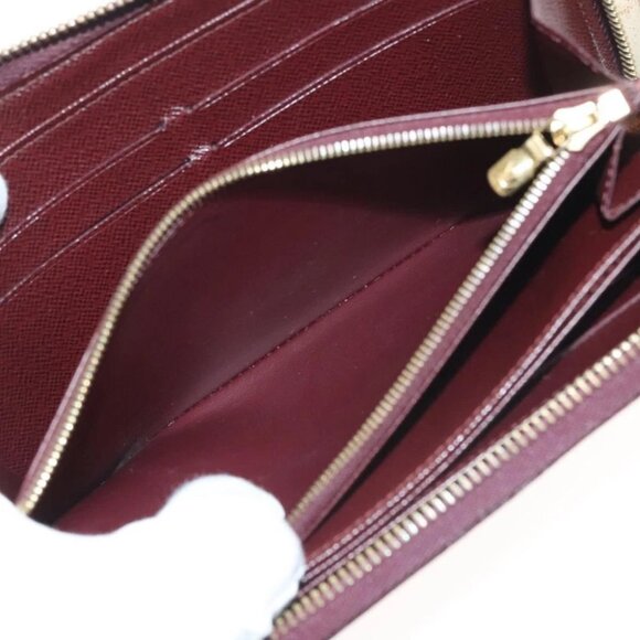 LOUIS VUITTON Damie Payette Zippy Wallet Long Wallet Red - Picture 12 of 14